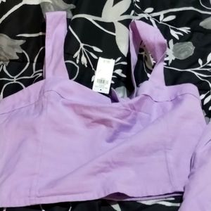 Lavender crop top